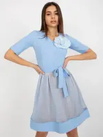 Dress-LK-SK-506551.76P-Light Blue