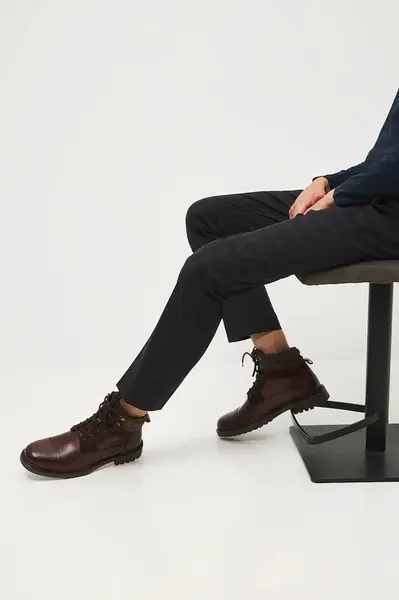 Kožené vysoké topánky Medicine