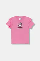 Dětské bavlněné tričko Puma PUMA X HELLO KITTY & FRIENDS Ruffle Tee růžová barva, 632386