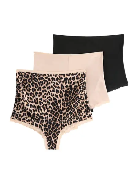 Lindex Maternity Nohavičky  hnedá / kapučíno / čierna