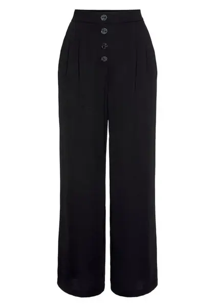 LASCANA Nohavice  čierna