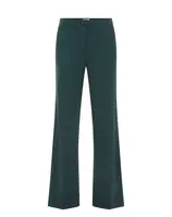 WE Fashion Nohavice s pukmi  zelená