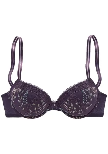 LASCANA Podprsenka  svetlomodrá / svetlozelená / slivková / svetloružová