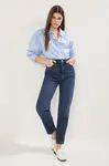 Trendyol Dark Blue Regular Waist Mom Jeans