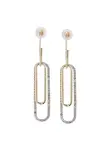 SOHI Náušnice ' Brett '  zlatá / strieborná