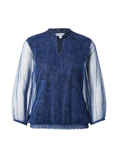 MORE & MORE Blúzka  námornícka modrá / čierna