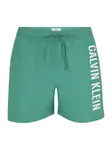 Calvin Klein Swimwear Plavecké šortky  zelená / biela