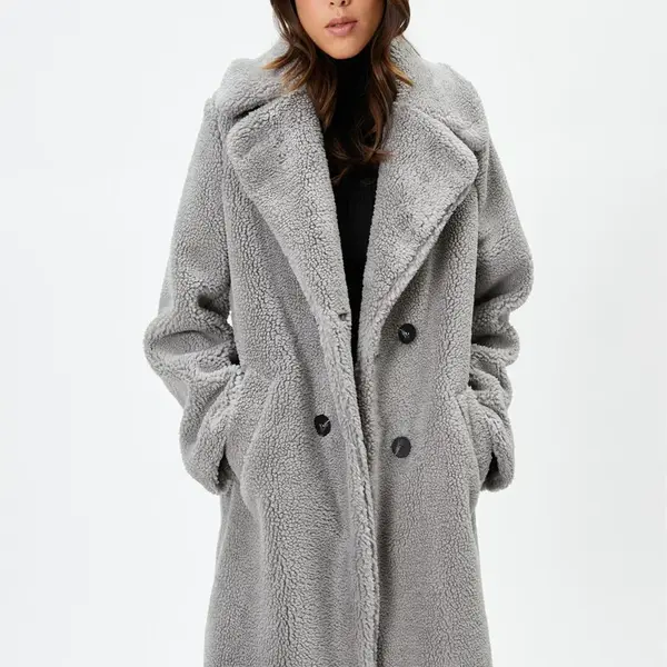 Koton Women's Gray Coat