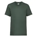 Green Fruit of the Loom Kids Cotton T-shirt