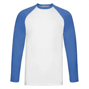 Tričko Baseball Fruit of the Loom White