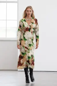 Trendyol Limited Edition Multicolored A-Line Floral Midi Woven Dress