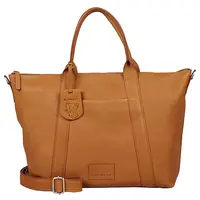 Dámska kožená kabelka na notebook Burkely Alenes - koňak