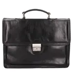 Pánska kožená aktovka Italia Hugo - čierna