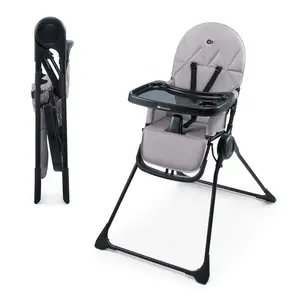 KINDERKRAFT Židlička jídelní Binci Grey