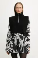 Vesta Morgan dámská, černá barva, s pologolfem, 5COLA