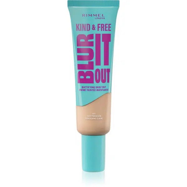 Rimmel Kind & Free Blur It Out lehký hydratační make-up odstín 001 Fair Porcelain 30 ml