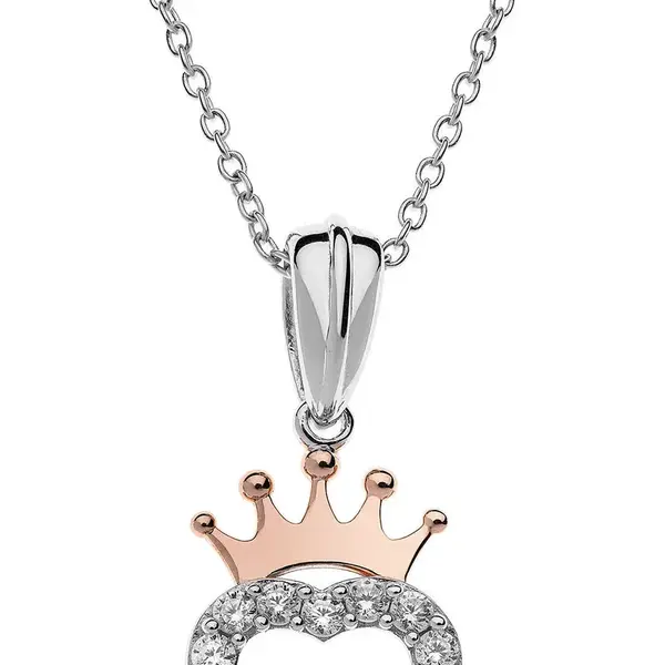Disney Půvabný stříbrný náhrdelník Princess N902753UZWL-18 (řetízek, přívěsek)