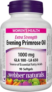 WEBBER NATURALS Pupalkový olej 1000 mg 90 tobolek