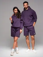Ombre UNISEX sweatshirt set hoodie + athleisure shorts