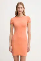 Šaty Calvin Klein Jeans oranžová barva, mini, přiléhavé, LV047B266G