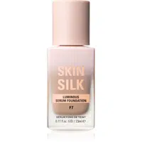 Makeup Revolution Skin Silk Serum Foundation lehký make-up s rozjasňujícím účinkem odstín F7 23 ml