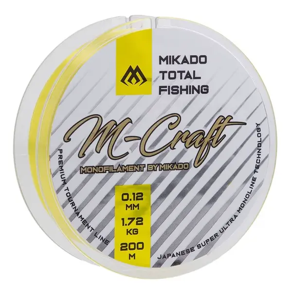 Mikado vlasec M-Craft Fluo yellow 200m 0.10mm 1,35kg
