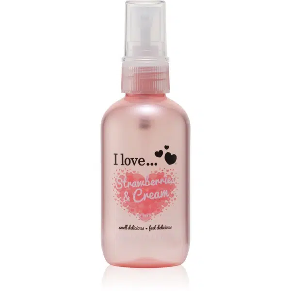 I Love Strawberries & Cream osvěžující tělový sprej 100 ml