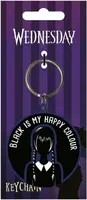 Wednesday gumová klíčenka – "Black Is My Happy Colour"