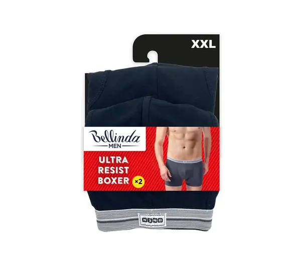 Bellinda Pánské strečové boxerky Ultra resist vel. XXL 2 ks černé