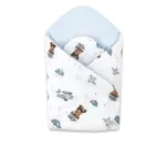 Miminu Novorozenecká zavinovačka, bavlna, Méďa pilot - bílá, modrá