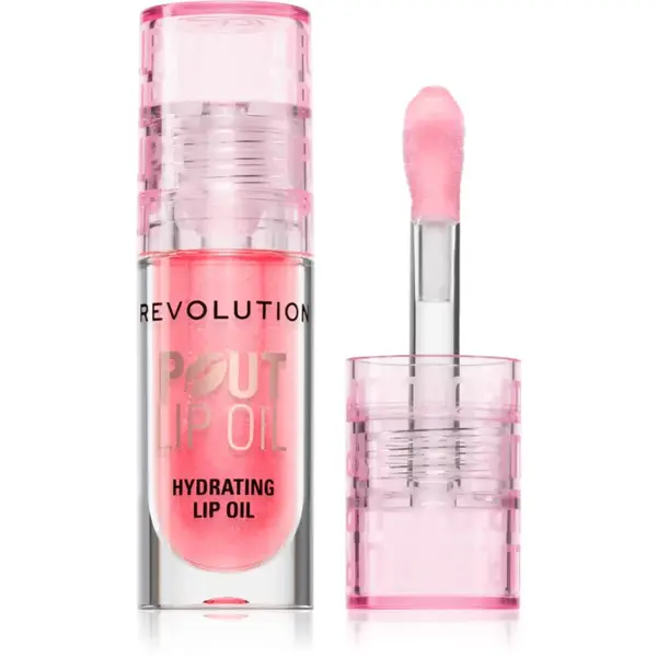 Revolution Pout Lip olej na rty s hydratačním účinkem odstín Pink Shimmer 3 ml