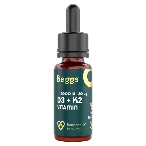 BEGGS Vitamin D3 1000 IU + K2 20 μg 30 ml