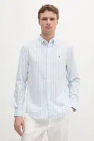 Bavlněná košile Tommy Hilfiger modrá barva, slim, s límečkem button-down, MW0MW39159