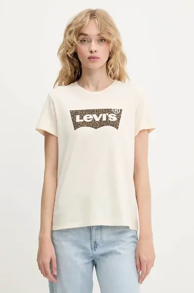Bavlněné tričko Levi's LSE THE PERFECT TEE dámské, tmavomodrá barva, A2086