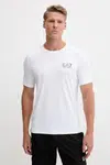 Tričko EA7 Emporio Armani bílá barva