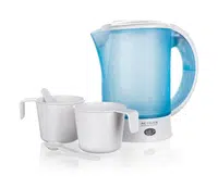 Activer Plastová konvice cestovní Lago 0,6 l 650 W bílo-modrá