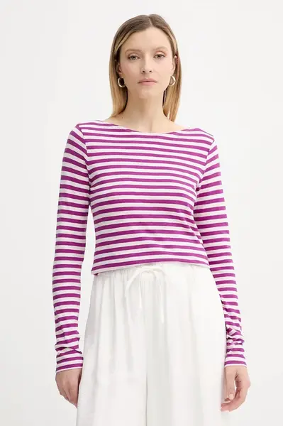 Bavlněné tričko s dlouhým rukávem Marc O'Polo