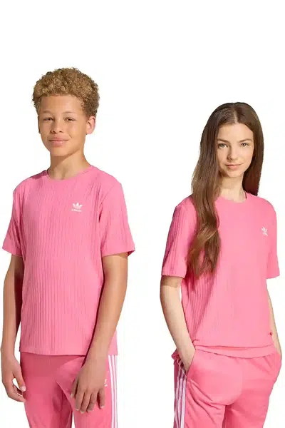 Dětské tričko adidas Originals růžová barva, JX5180
