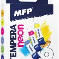 Temperové barvy set 6ks 12ml NEON
