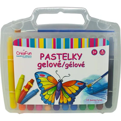 CreaFun - Gelové omyvatelné pastelky 12 barev