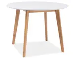 SIGNAL Jídelní stůl MOSSO II bílý / dub
