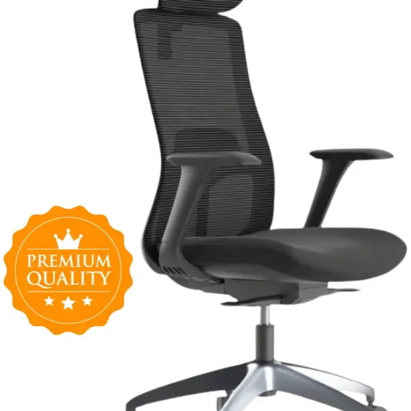 MERCURY Ergonomická kancelářská židle WISDOM, černý plast, tmavě šedá