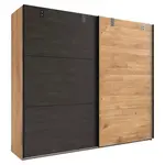 MID.YOU SKŘÍŇ S POSUVNÝMI DVEŘMI, barvy grafitu, barvy dubu,