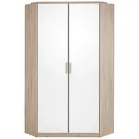 MID.YOU ROHOVÁ ŠATNÍ SKŘÍŇ, barvy dubu, bílá, 95/198 cm