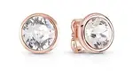 Guess Pozlacené náušnice s čirými krystaly Frontiers JUBE02159JWRGT/U