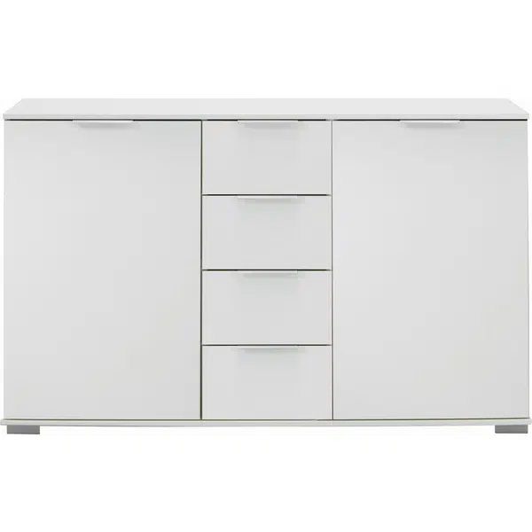 Carryhome KOMODA, bílá, 130/83/41 cm