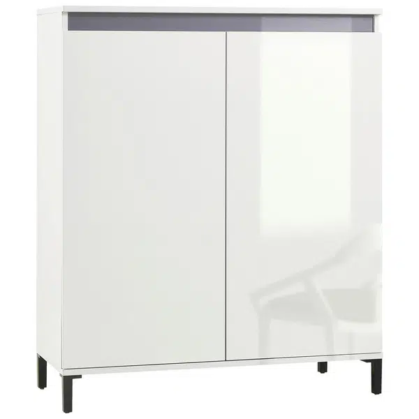 Xora VYSOKÁ KOMODA, bílá, vysoce lesklá bílá, 100/110/40 cm