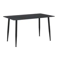 P & B JÍDELNÍ STŮL, černá, 120/76/80 cm