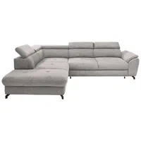 Stylife ROHOVÁ SEDAČKA, textil, šedá, světle šedá