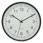 Ambia Home RÁDIEM ŘÍZENÉ HODINY, bílá, černá, 30 cm